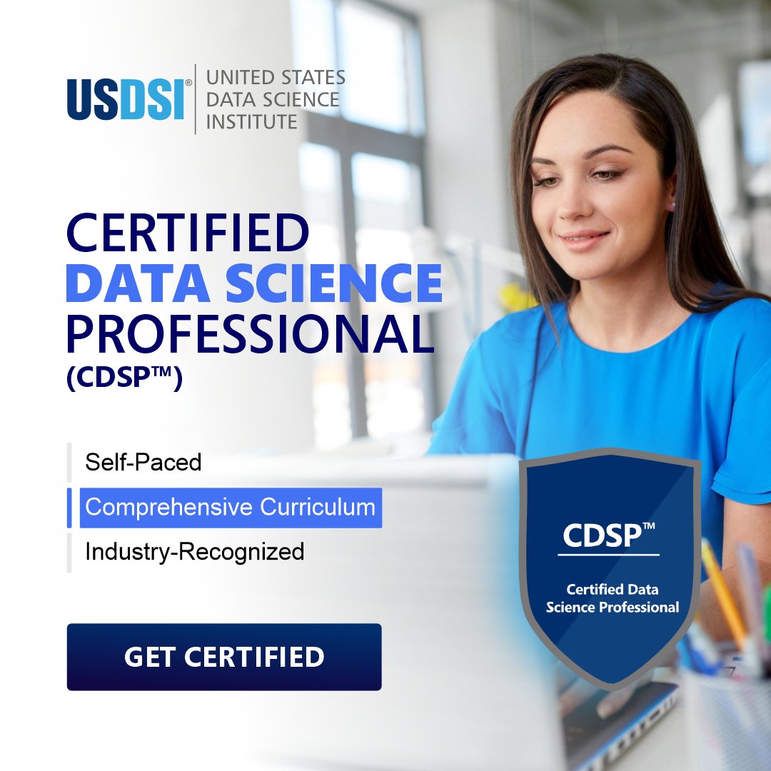US_DSI's tweet image. Advance Your Career with USDSI&apos;s CDSP Certification! Master Data Science, Machine Learning &amp;amp; Analytics at your own pace and stand out in the industry! 
🔗 bit.ly/3CQtnkN

#USDSI #CDSP #DataScienceCertification #MachineLearning #BigData #CareerGrowth #TechEducation