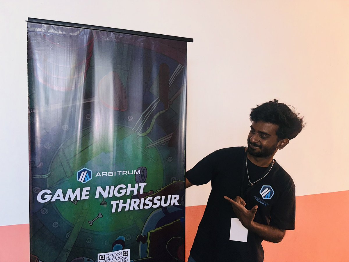 WhiteWhims14535's tweet photo. Had an amazing time at Arbitrum Gaming Night in Thrissur! 🎮🔥 Great games, great vibes, and an awesome community experience. Big thanks to @arbitrum @arbitrumcore @Abhijithvs_ &amp; @w3forge for making it happen! Until next time! 🚀 #ArbitrumGaming #W3Forge https://t.co/QrQwPKPsWF
