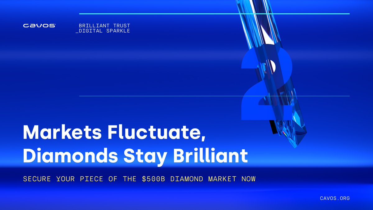 Weekend wisdom: While markets may fluctuate, diamonds maintain their brilliance. 💎 

Secure your piece of the $500B diamond market through 🔗 cavos.org