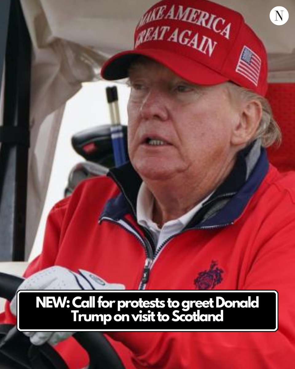 NEW: Donald Trump 'must be met with protests on his visit to Scotland', say the Scottish Greens.
