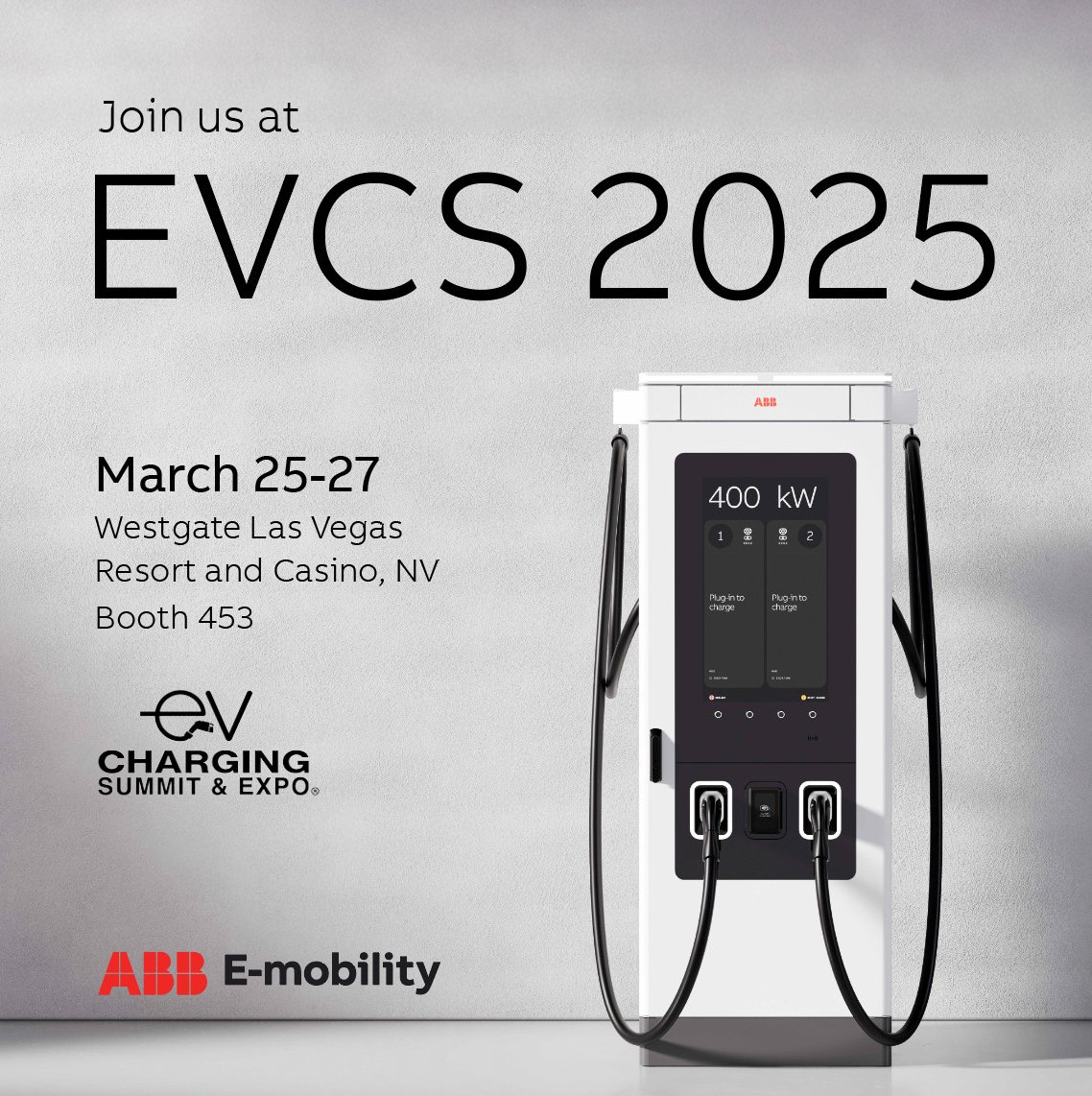 Meet us at <a href="/EVCSummit/">EV Charging Summit & Expo</a> March 25-27!

Public charging should be reliable &amp; intuitive, yet drivers still face challenges regularly. Our #A400 fast charger addresses this with an intuitive UI, up to 400kW power and a 99% charging success rate target.

Learn more at booth 453!➡️