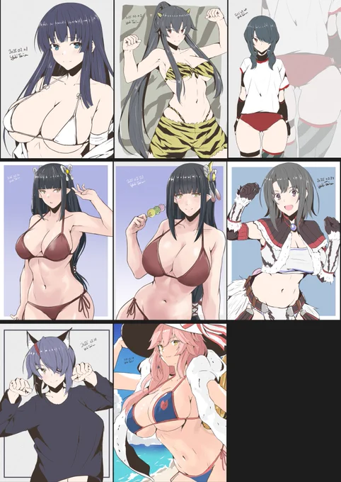 #今月描いた絵を晒そう 