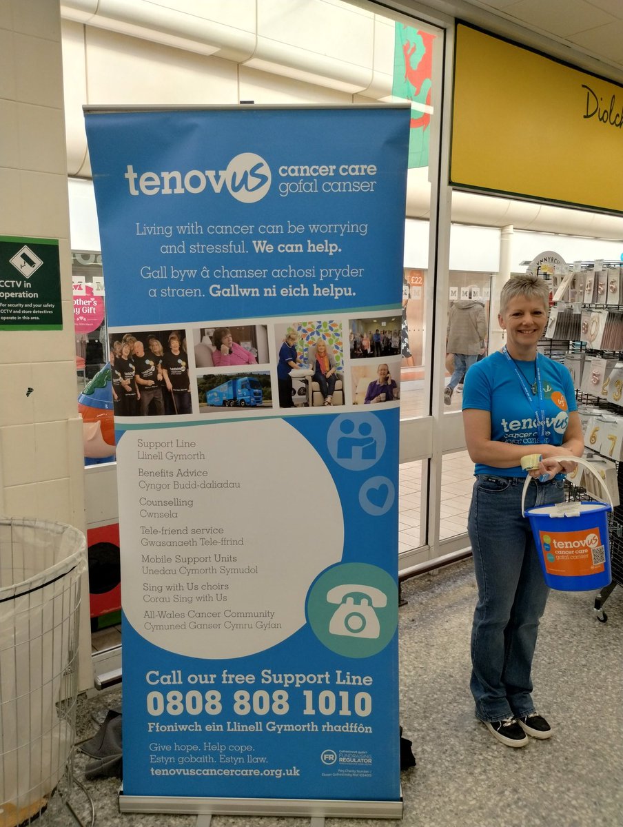 FriendTenLlan's tweet image. We're in @Morrisons in #ColwynBay today &amp;amp; tomorrow, collecting for @tenovuscancer . In town? Pop in, say hi, &amp;amp; donate what you can, to help people affected by a cancer diagnosis. Every penny makes a difference!
   Here are Malcolm, Phil, Anj &amp;amp; Tudno from this morning's shifts.