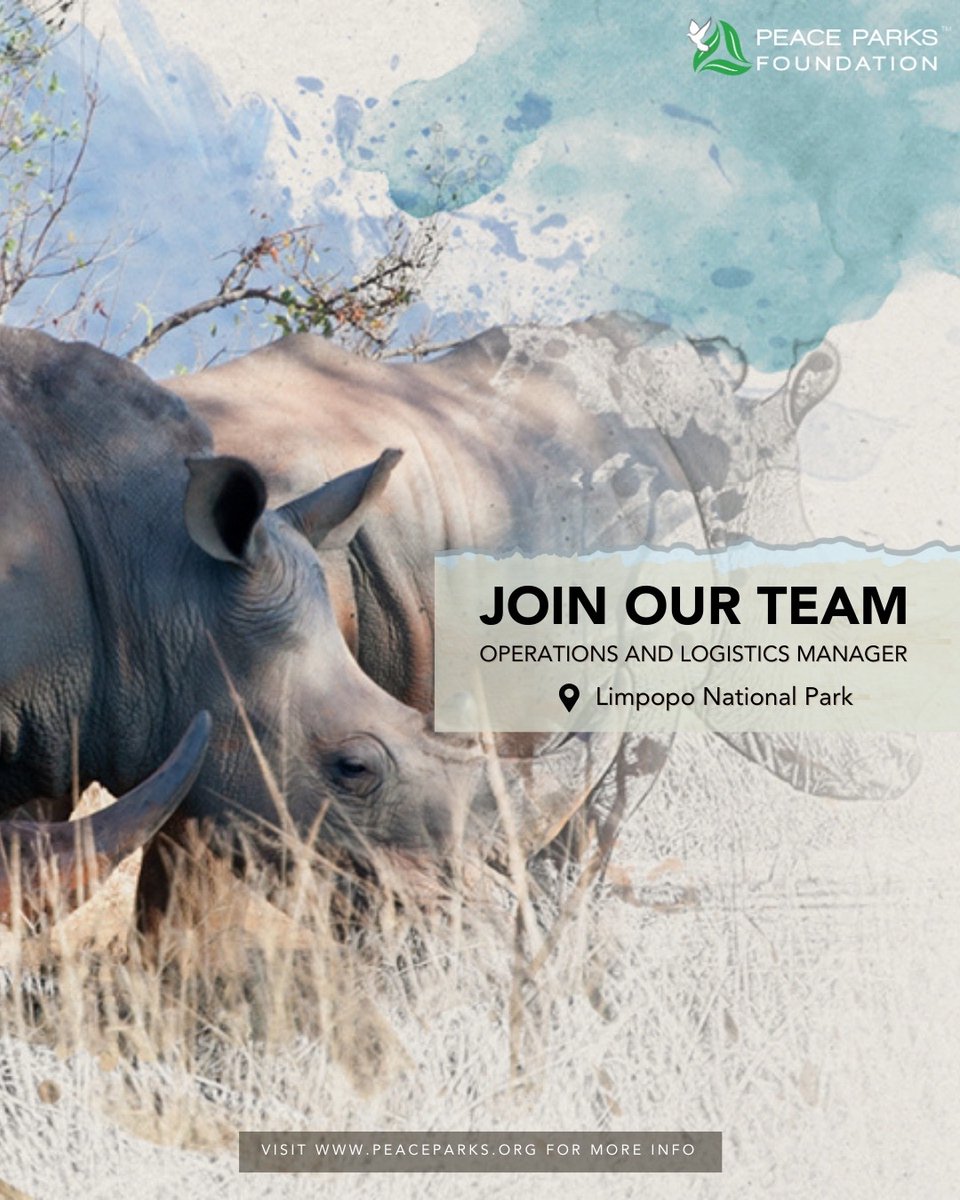 PeaceParksFoundation (@peace_parks) on Twitter photo We are hiring!
๐๐จ๐ฎ๐ง๐ญ๐๐ซ ๐๐จ๐๐๐ก๐ข๐ง๐ ๐๐ง๐ข๐ญ ๐๐จ๐จ๐ซ๐๐ข๐ง๐๐ญ๐จ๐ซ
๐๐ฉ๐๐ซ๐๐ญ๐ข๐จ๐ง๐ฌ ๐๐ง๐ ๐๐จ๐ ๐ข๐ฌ๐ญ๐ข๐๐ฌ ๐๐๐ง๐๐ ๐๐ซ
๐ ๐๐๐๐ซ๐ง ๐ฆ๐จ๐ซ๐ ๐๐ง๐ ๐๐ฉ๐ฉ๐ฅ๐ฒ: bit.ly/4e6UO6P
#PeaceParksFoundation #PeaceParksJobs #NatureWithoutBorders We are hiring!
๐๐จ๐ฎ๐ง๐ญ๐๐ซ ๐๐จ๐๐๐ก๐ข๐ง๐ ๐๐ง๐ข๐ญ ๐๐จ๐จ๐ซ๐๐ข๐ง๐๐ญ๐จ๐ซ
๐๐ฉ๐๐ซ๐๐ญ๐ข๐จ๐ง๐ฌ ๐๐ง๐ ๐๐จ๐ ๐ข๐ฌ๐ญ๐ข๐๐ฌ ๐๐๐ง๐๐ ๐๐ซ
๐ ๐๐๐๐ซ๐ง ๐ฆ๐จ๐ซ๐ ๐๐ง๐ ๐๐ฉ๐ฉ๐ฅ๐ฒ: bit.ly/4e6UO6P
#PeaceParksFoundation #PeaceParksJobs #NatureWithoutBorders