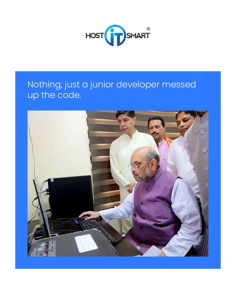 hostitsmart's tweet image. Error 404: Junior Developer’s Confidence Not Found.

Tag Jr. Developer

#developerhumor #juniordeveloper #ERROR  #notfound #buglife #ITStruggles #debuggingdiaries #hostitsmart