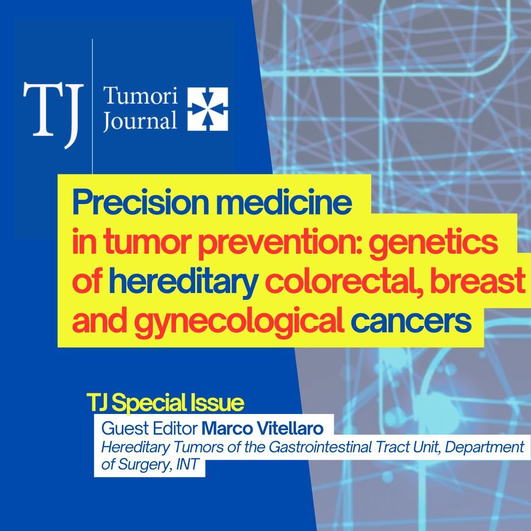 Tumori Journal (@tumorij) on Twitter photo 💥 #hereditarycancer 👉 This TJ Special Issue features a collection of 12 free articles with the aim of an up-to-date picture of cancer genetics and its impact on the diagnosis, treatment, and prevention of various types of cancers. 
Through that, readers can gain a deeper 💥 #hereditarycancer 👉 This TJ Special Issue features a collection of 12 free articles with the aim of an up-to-date picture of cancer genetics and its impact on the diagnosis, treatment, and prevention of various types of cancers. 
Through that, readers can gain a deeper
