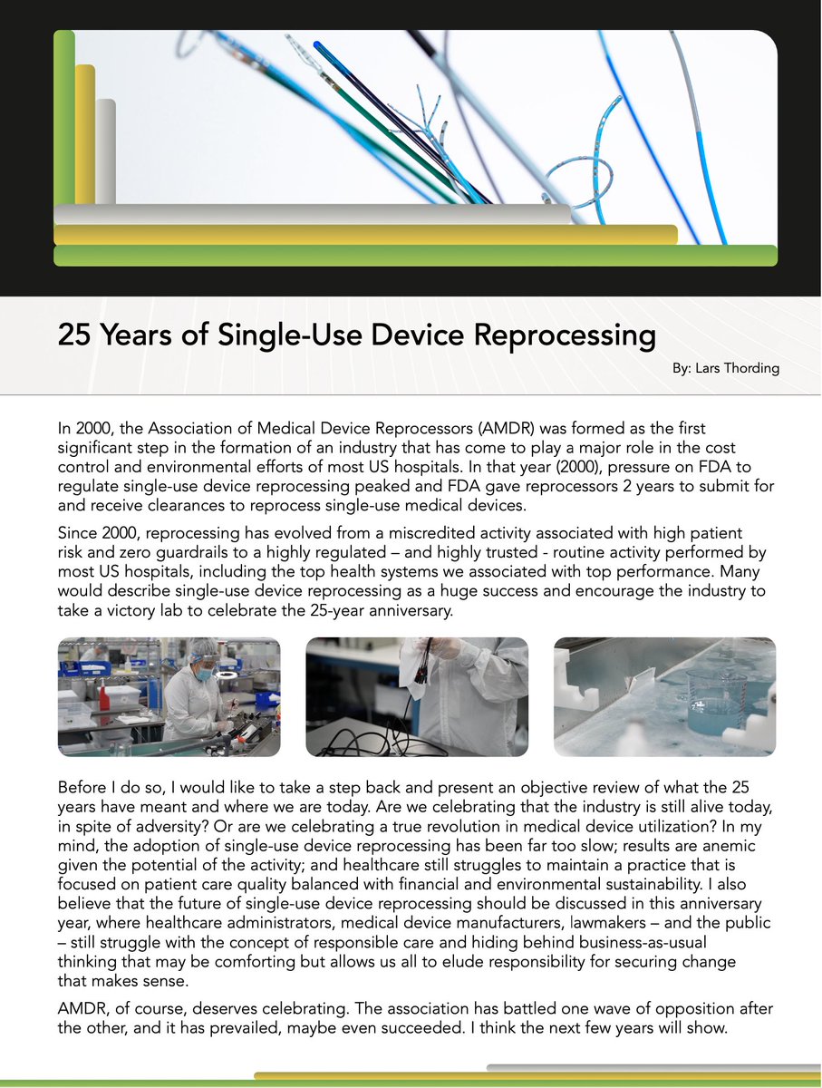 The headwinds of the reprocessing industry need to be addressed by healthcare leaders, lawmakers, and manufacturers, or a growingly fragmented industry will have a hard time continuing its success. Read our new white paper: hubs.ly/Q038JrnC0