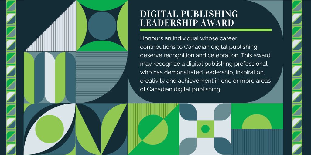 Digital Publishing Awards π¨π¦ (@dpawards) on Twitter photo Submit your Digital Publishing Leadership Award nomination by midnight! Celebrate digital excellence! Nomination process simplified: Intro letter (bio, work links, etc.) + 2 supporting letters = ONE PDF (max 10 pages) to info@digitalpublishingawards.ca #DigitalToday #Leadership Submit your Digital Publishing Leadership Award nomination by midnight! Celebrate digital excellence! Nomination process simplified: Intro letter (bio, work links, etc.) + 2 supporting letters = ONE PDF (max 10 pages) to info@digitalpublishingawards.ca #DigitalToday #Leadership