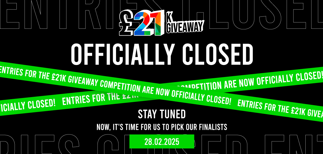 21Digital_Ltd's tweet photo. 🌟 COMPETITION CLOSED 🌟

Entries for the £21K Giveaway are officially in! 🚀 We're now picking our finalists 👀

Good luck to everyone who entered – the big announcement is coming soon! 💥

#CompetitionClosed #21Digital #StayTuned https://t.co/pIHdgWM7Af