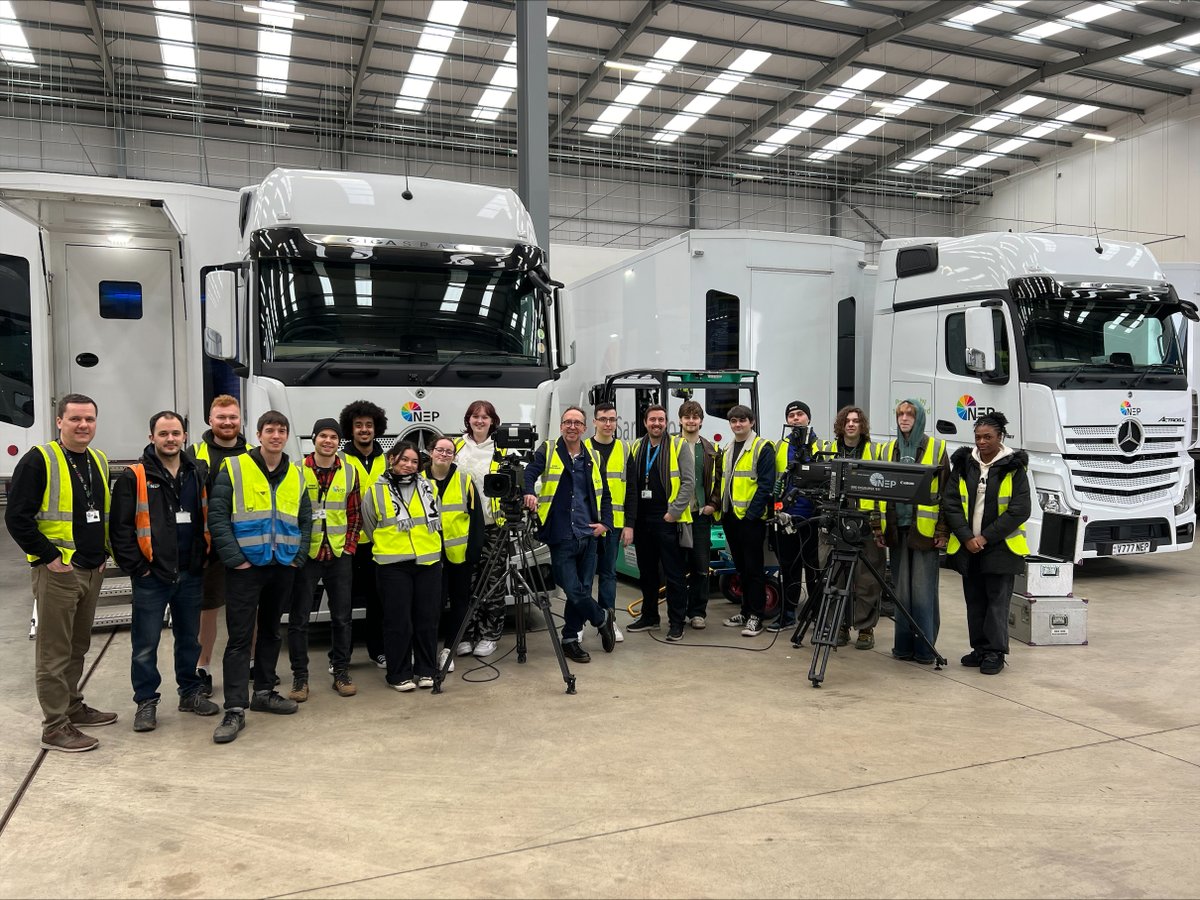 This week, we were delighted to welcome students from <a href="/RavensbourneUK/">Ravensbourne University London</a> to our NEP UK base in Bracknell!

During their visit, they explored one of our state-of-the-art Outside Broadcast trucks and received a practical demonstration on how to build a box lens camera🎥🚀