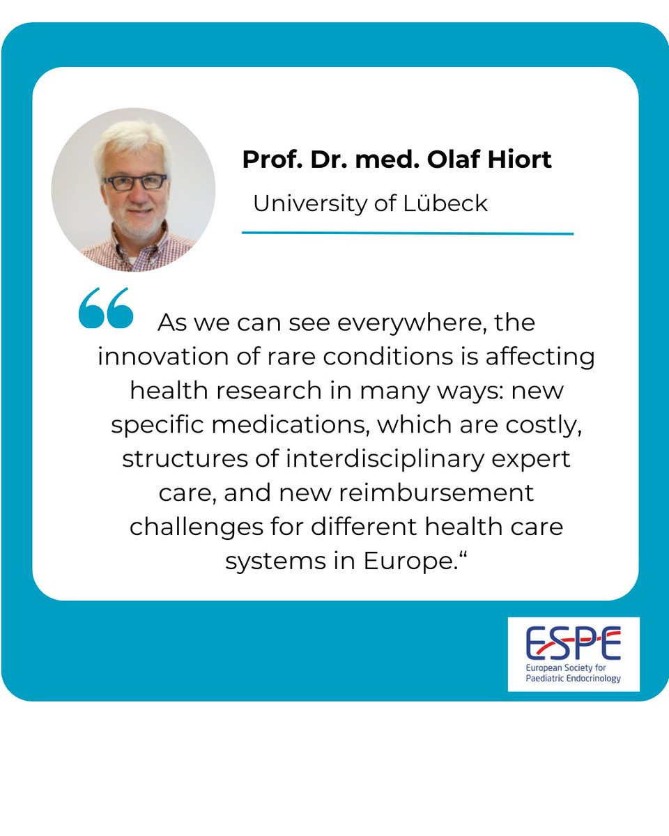 ESPE (@eurospe) on Twitter photo Most rare diseases start in childhood with many of them being chronic and/or life threatening.
More research in this area is urgently needed now.
#MoreThanYouCanImagine #RareDiseaseDay #BecauseHormonesMatter
<a href="/RareEndoERN/">RareEndoERN</a> Most rare diseases start in childhood with many of them being chronic and/or life threatening.
More research in this area is urgently needed now.
#MoreThanYouCanImagine #RareDiseaseDay #BecauseHormonesMatter
<a href="/RareEndoERN/">RareEndoERN</a>