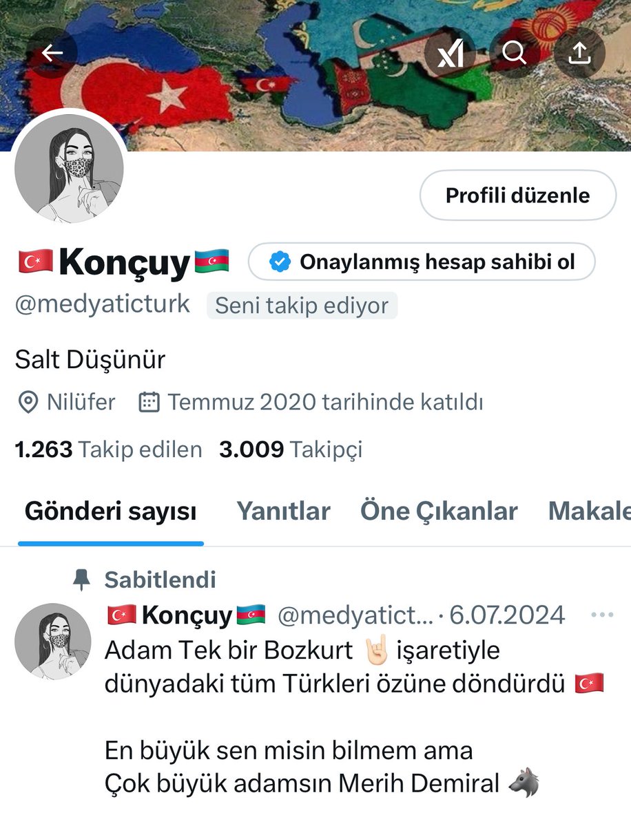 Anmadan olmaz😌🤭

Geçen yıl hesaplarım ard arda aśkı olunca dava arkadaşım <a href="/MyCihanYilmaz/">🇹🇷☝🏻Cihan Akif YILMAZ</a> ın şubat ayında hesabını bana devrinin 1️⃣.yılı🤩

Tekrar teşekkürler kıymetli dostum🙋🏻‍♀️

__
Ramazan-ı Şerifiniz mübarek olsun 🌙 
Türkiye Türk’tür