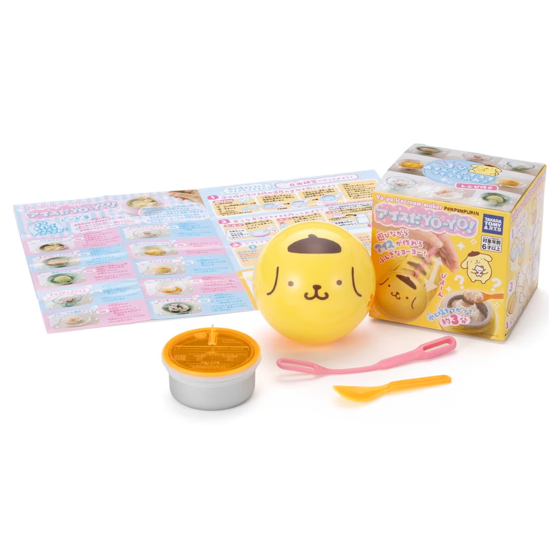 otaINF0's tweet photo. 『アイスだヨーヨー ポムポムプリン』

遊びながらアイスが作れる不思議なヨーヨー!
10種のアイスのレシピが付いてきます。
「凝固点降下」でアイスができるなど小学生の夏休みの自由研究にも使える実験のヒント、解説付き！
https://t.co/Wtll16tzPg
https://t.co/7kp9MFzp1T