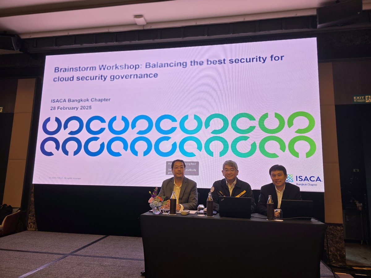 ISACA Bangkok Chapter on-stage NCSA CISO 2

Brainstorm Workshop : Balancing the best security for cloud security governance