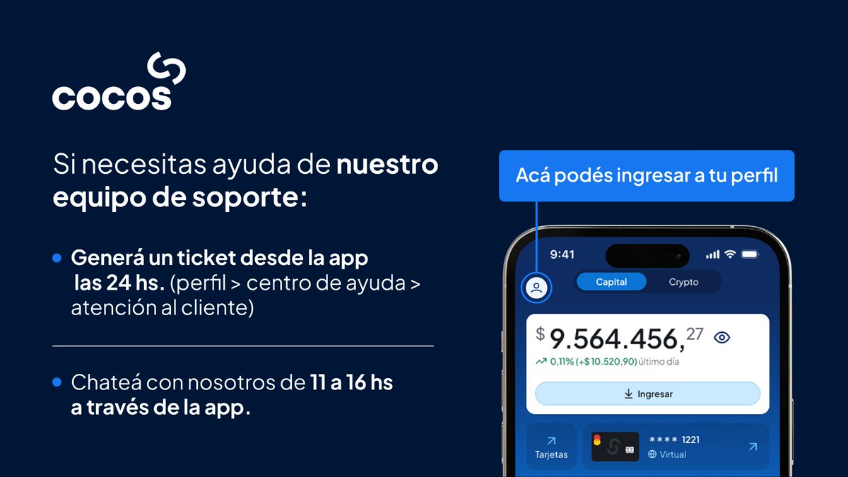 cocoscap's tweet image. 🚨CUIDATE DE LAS ESTAFAS Y RECORDÁ QUE:
👉Nunca vamos a pedirte que nos compartas tu contraseña o datos sensibles por redes sociales.
👉Para comunicarte con atención al cliente, podés generar un ticket desde la app o chatear con nosotros de 11 a 16hs. 📲