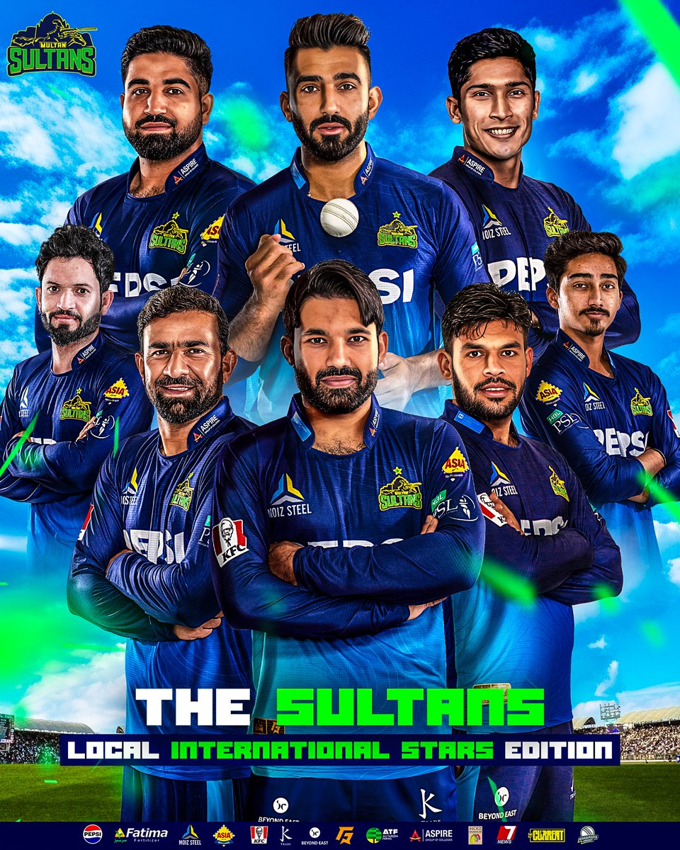 Our local international stars are ready to shine in #HBLPSLX! ✨ 

#SultanSupremacy | #DECADEOFHBLPSL