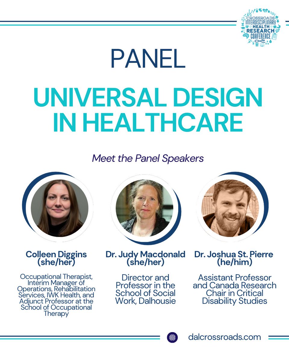 Up next, introducing our Universal Design in Healthcare panel! 🗣️

#dalcrossroads 🩵
