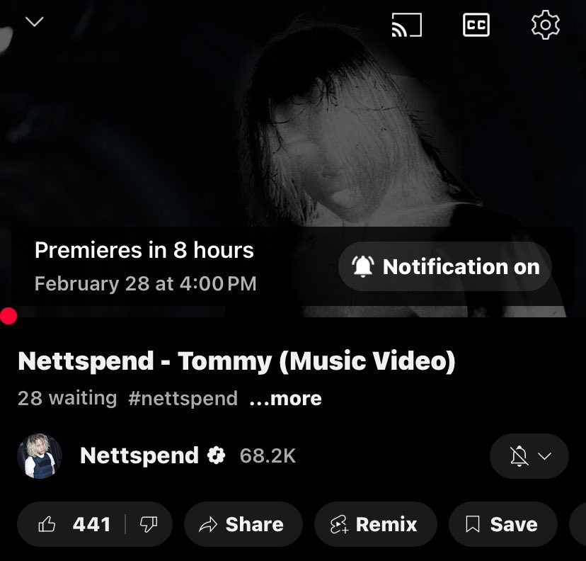 knownunelse's tweet photo. 👤 NETTSPEND 

💿  TOMMY(MUSIC VIDEO)  

📆 4:00PM https://t.co/GtVnX7rXLY