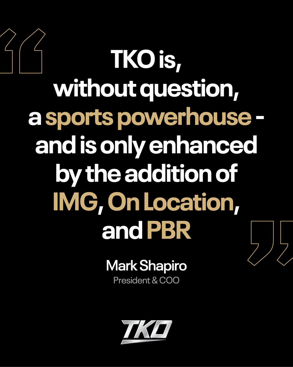 TKO tweet media