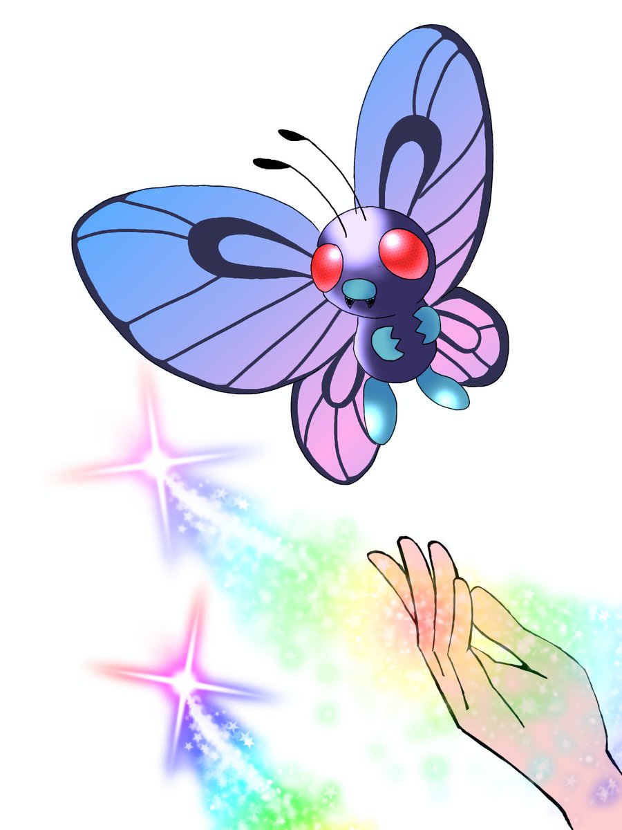 #ポケモン #Pokemon #ポケモンイラスト  #イラスト  #イラスト好きと繋がりたい  #絵描きさんと繋がりたい 
バタフリーʚїɞ