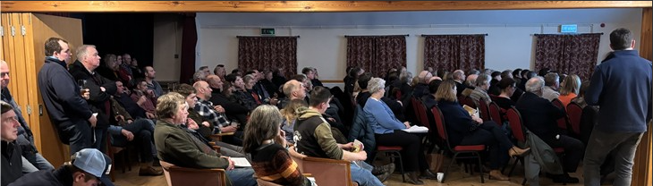 A full house for our partnership event between #CatchmentSensitiveFarming &amp; #FarminginProtectedLandscapes. Our ‘Schemes &amp; Funding’ talk delved into #CSF work in the #Clun, #FiPL, #SFI, #HigherTier &amp; #Agroforestry. Thank you to everyone who attended, we hope you found it helpful!