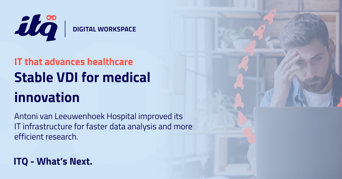 ITQ's tweet image. With our support, Antoni van Leeuwenhoek Hospital modernized its virtual desktop environment, allowing researchers to work more efficiently and improving patient care 🏥

Read more about how we enhance IT environments: itq.eu/case/the-nethe…

#HealthcareIT #DigitalWorkspace