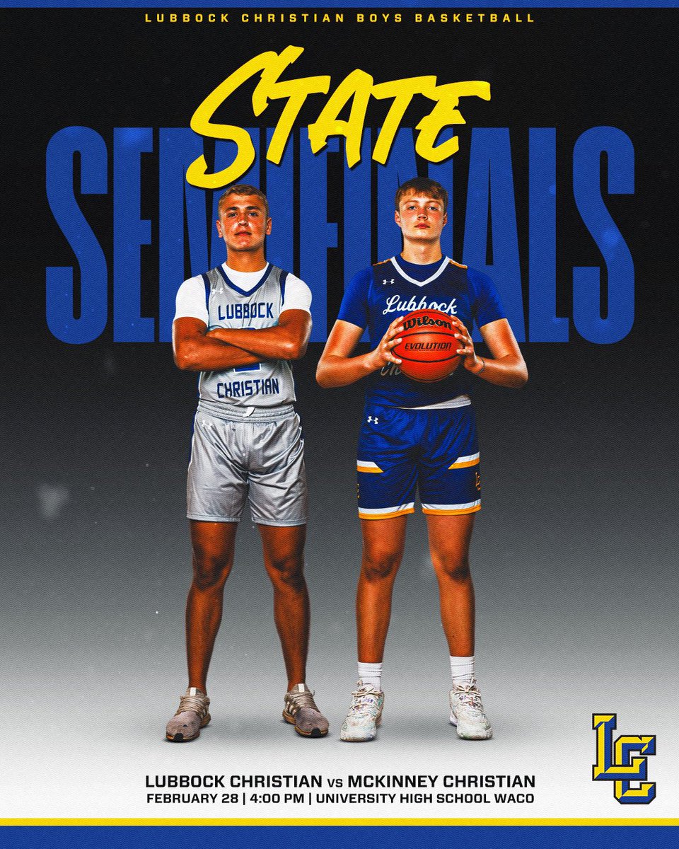Lubbock Christian Boy’s Basketball (@lceaglebball) on Twitter photo GAME DAY!
🗓️ Friday, February 28
🆚 McKinney Christian
⏰ 4:00 PM
📍Waco University High School
🦅🏀
<a href="/pchristy11/">Pete Christy</a> GAME DAY!
🗓️ Friday, February 28
🆚 McKinney Christian
⏰ 4:00 PM
📍Waco University High School
🦅🏀
<a href="/pchristy11/">Pete Christy</a>