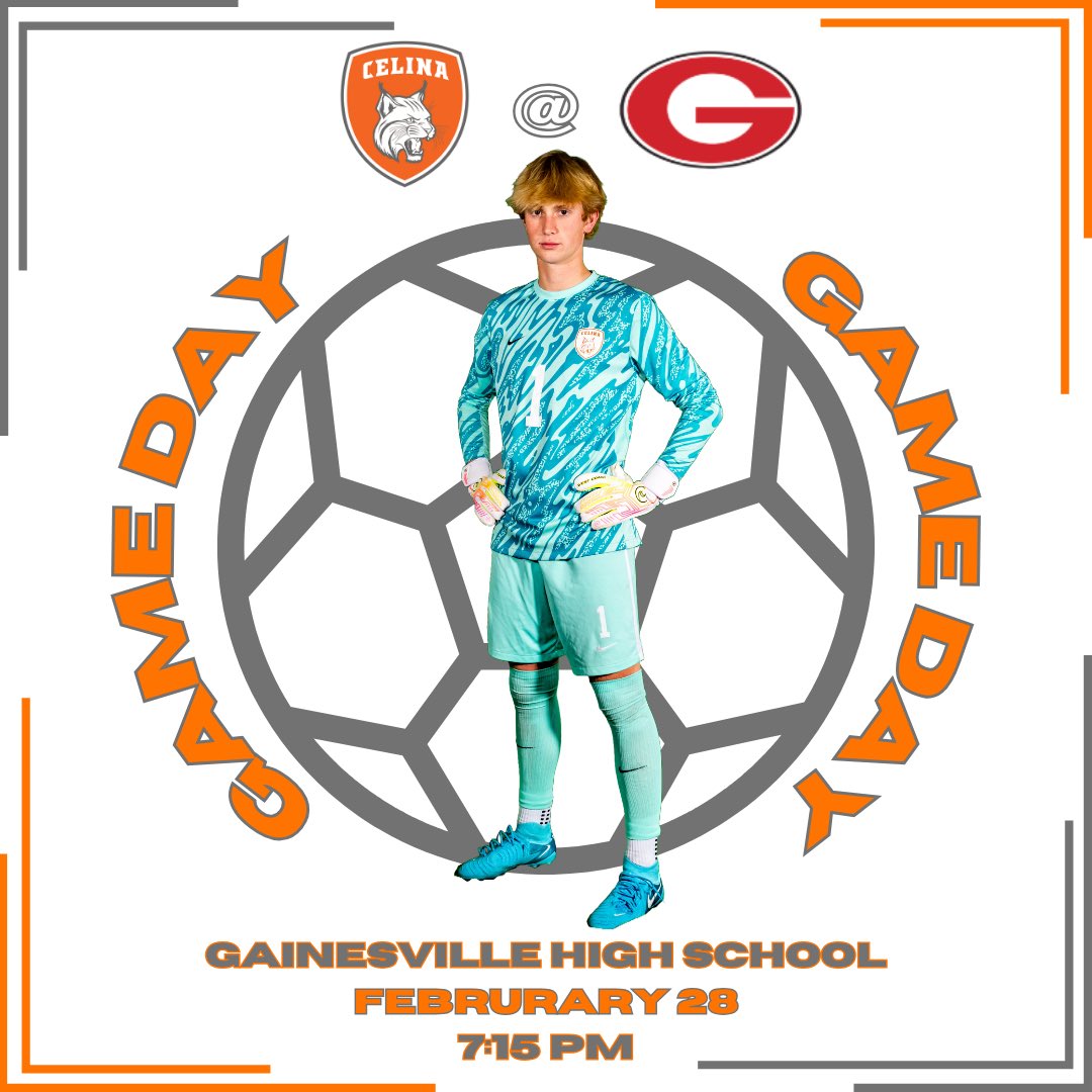 We’re headed out to Gainesville tonight for a big district showdown. JV Orange starts at 4:30, JV White starts at 5:45, and Varsity starts at 7:15 #Family