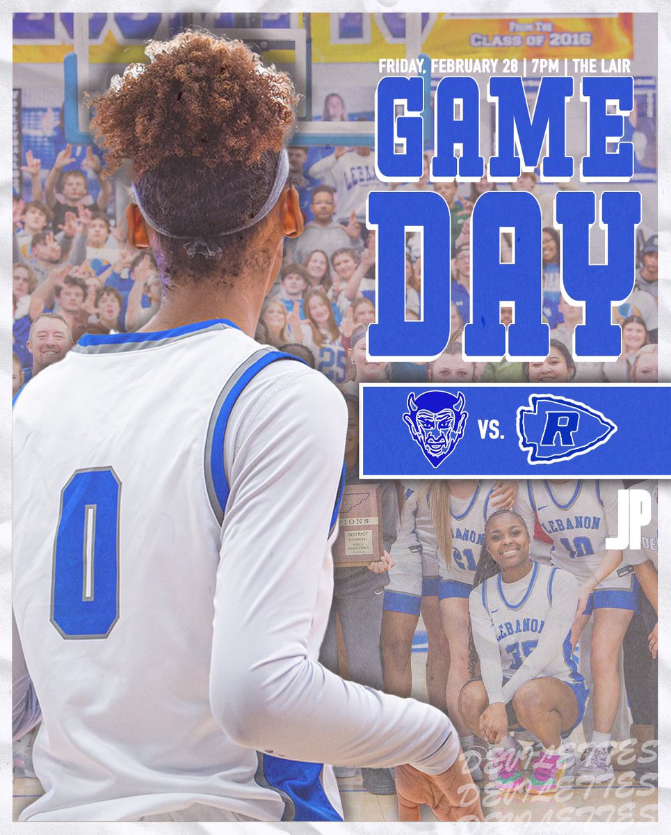 Lebanon Athletics (@lhsathletics615) on Twitter photo 🏀Gameday
🆚Riverdale Lady Warriors
⏰7pm
📍Lebanon High School
🎟️ Gofan Link: gofan.co/event/3318138?…
<a href="/District7AAAA/">District Seven-FourA</a> <a href="/LHSDevilettes/">Lebanon Devilettes</a> <a href="/TBSports5/">Tommy Bryan</a> <a href="/thedevilslair2/">TheDevilsLair</a> 🏀Gameday
🆚Riverdale Lady Warriors
⏰7pm
📍Lebanon High School
🎟️ Gofan Link: gofan.co/event/3318138?…
<a href="/District7AAAA/">District Seven-FourA</a> <a href="/LHSDevilettes/">Lebanon Devilettes</a> <a href="/TBSports5/">Tommy Bryan</a> <a href="/thedevilslair2/">TheDevilsLair</a>