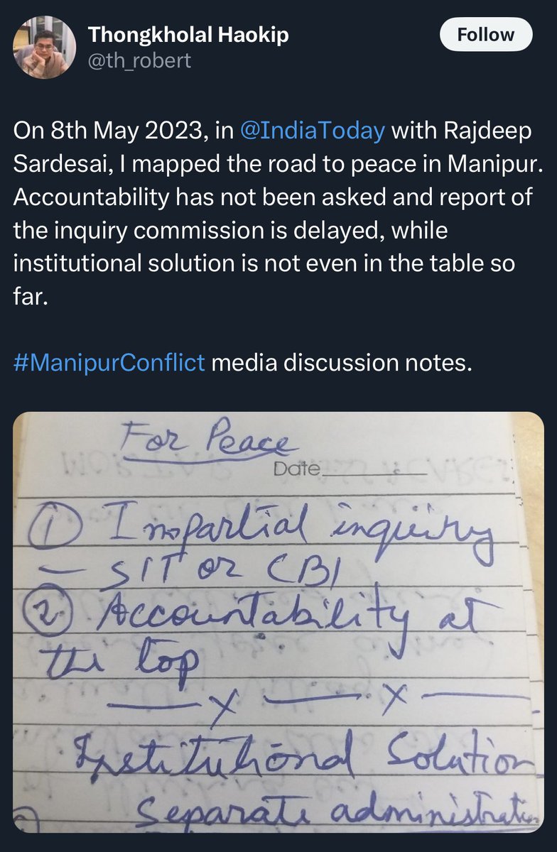 Was separate administration already planned by 8th May, 2023? We thank you for exposing Kuki propagandists who spread misinformation about the demand for separate administration being a later decision. This also confirms that separate administration was the ultimate goal right