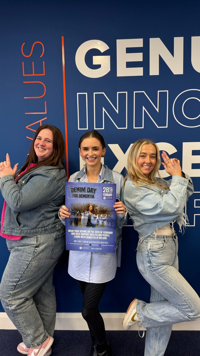 Team Medguard are donning their denim today in aid of Denim Day for Dementia.

The Alzheimer Society of Ireland have organised this day to help raise vital funds and awareness for dementia support in Ireland.

#ASI #DenimDayForDementia #DonYourDenims #TeamMG