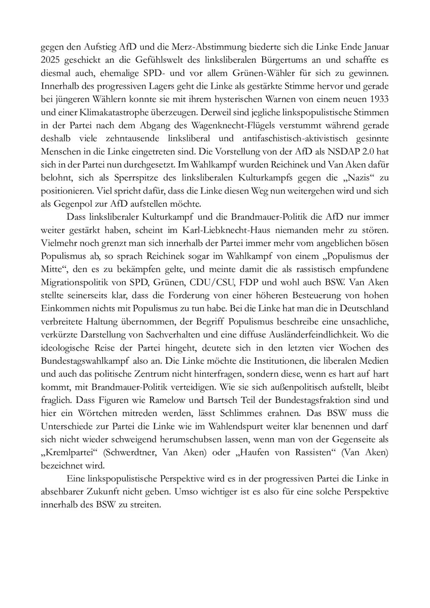 Meine Einordnung des Wahlergebnisses von #BSW bei der #Bundestagswahl2025
Gerne Kritik und Anmerkungen drunterschreiben. #Wagenknecht
