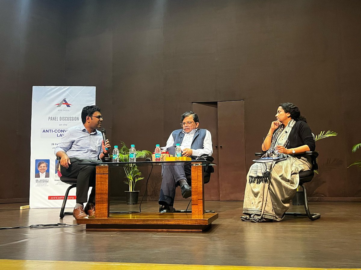 ADF_India's tweet photo. #HappeningNow: An exclusive panel discussion on “Anti-Conversion laws in India” is underway in New Delhi. Experts are unpacking the impact of these laws on religious freedom. Stay tuned for more insights #FoRB #ReligiousFreedom https://t.co/tQvPHppJOW