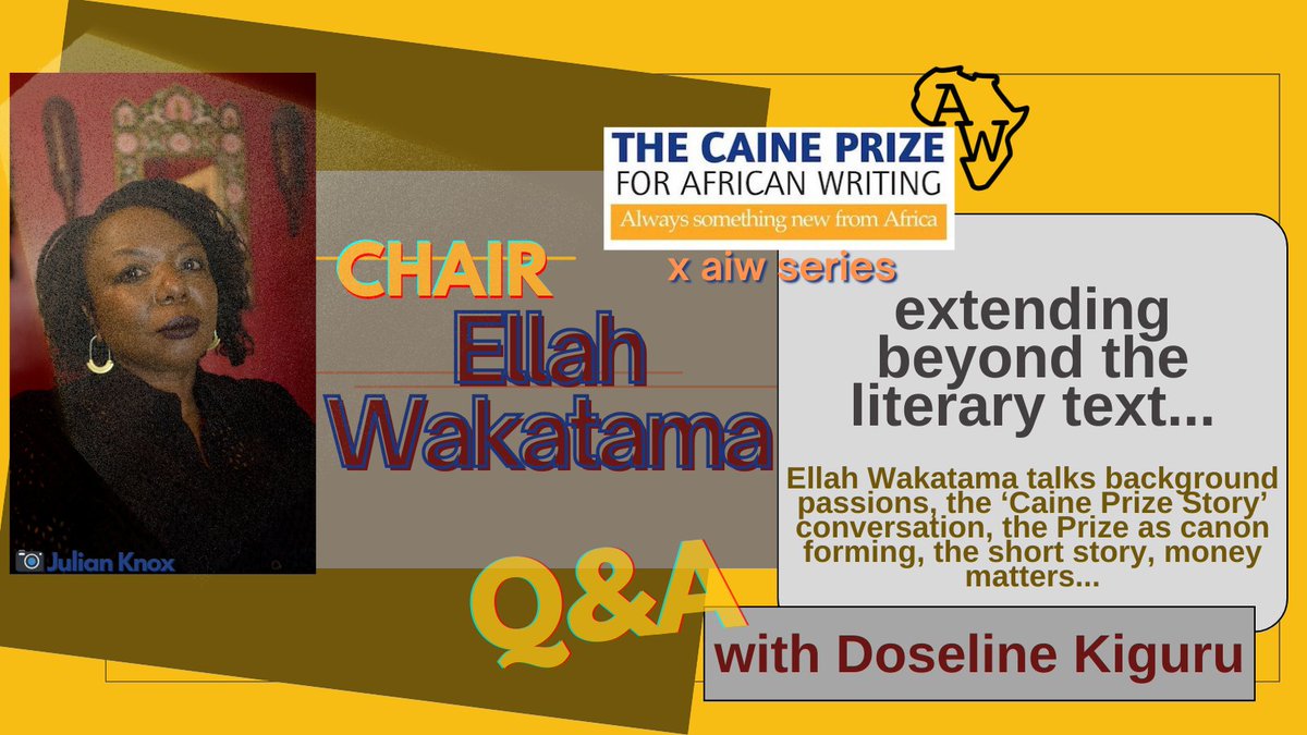Africa in Words (@africainwords) on Twitter photo Up now: the last in our 2024 <a href="/CainePrize/">The Caine Prize for African Writing</a> Shortlist coverage.
Looking beyond the stories & the literary text, <a href="/DoselineKiguru/">Wanjirū Doseline</a> spoke with Ellah Wakatama as Chair of this influential prize body "one of the main canon producers of African literatures today":
africainwords.com/2025/02/28/qa-… Up now: the last in our 2024 <a href="/CainePrize/">The Caine Prize for African Writing</a> Shortlist coverage.
Looking beyond the stories & the literary text, <a href="/DoselineKiguru/">Wanjirū Doseline</a> spoke with Ellah Wakatama as Chair of this influential prize body "one of the main canon producers of African literatures today":
africainwords.com/2025/02/28/qa-…