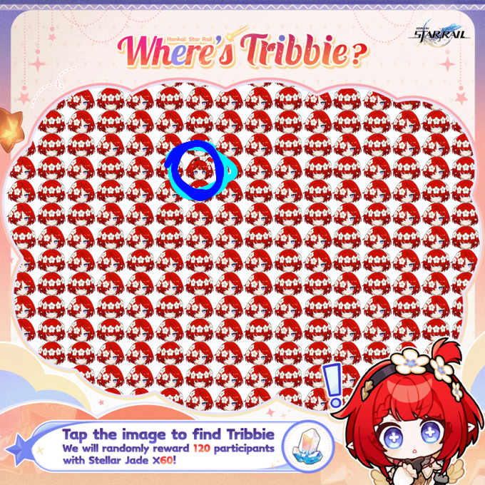 P4intStr4nger's tweet photo. #WhereIsTribbie
Tribbie is right here ↓

#Tribbie PICKUP is now in progress!
Gift from Tribbie: [WHEREISTRIBBIE]
Go to Redeem: https://t.co/naHd5lQ5ug
https://t.co/6UCDJC09mo
#HonkaiStarRail @honkaistarrail https://t.co/lEwTRNHQKe