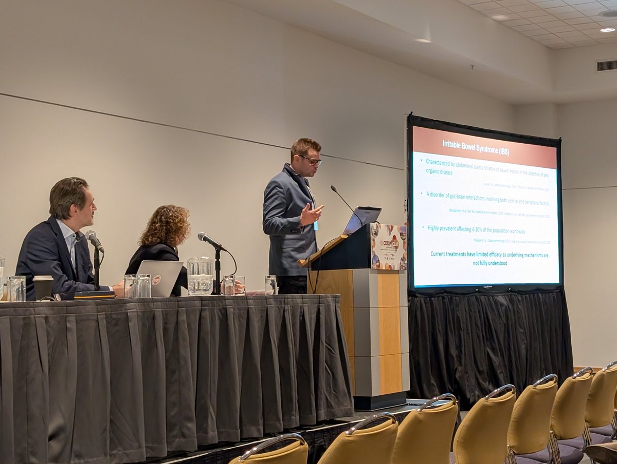 GiadaDePalma (@giada_depalma) on Twitter photo Kickstarting CDDW2025 this morning, Dr Julien Pujo <a href="/JulienPujo/">Julien Pujo</a> from the <a href="/Bercik_Collins/">Bercik-Collins Lab</a> lab <a href="/Farncombe_GI/">Farncombe Institute</a>, presented at the CAG student prizes with Dr. Bercik and Dr. Perrault on the role of bacterial phospholipids in visceral hypersensitivity. Congratulations Julien!@MacDeptMed Kickstarting CDDW2025 this morning, Dr Julien Pujo <a href="/JulienPujo/">Julien Pujo</a> from the <a href="/Bercik_Collins/">Bercik-Collins Lab</a> lab <a href="/Farncombe_GI/">Farncombe Institute</a>, presented at the CAG student prizes with Dr. Bercik and Dr. Perrault on the role of bacterial phospholipids in visceral hypersensitivity. Congratulations Julien!@MacDeptMed