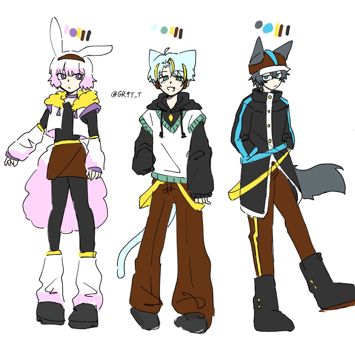 GR9T_T's tweet photo. 宇宙人つくった🐰🐱🐺 https://t.co/B2lpQTkJG5