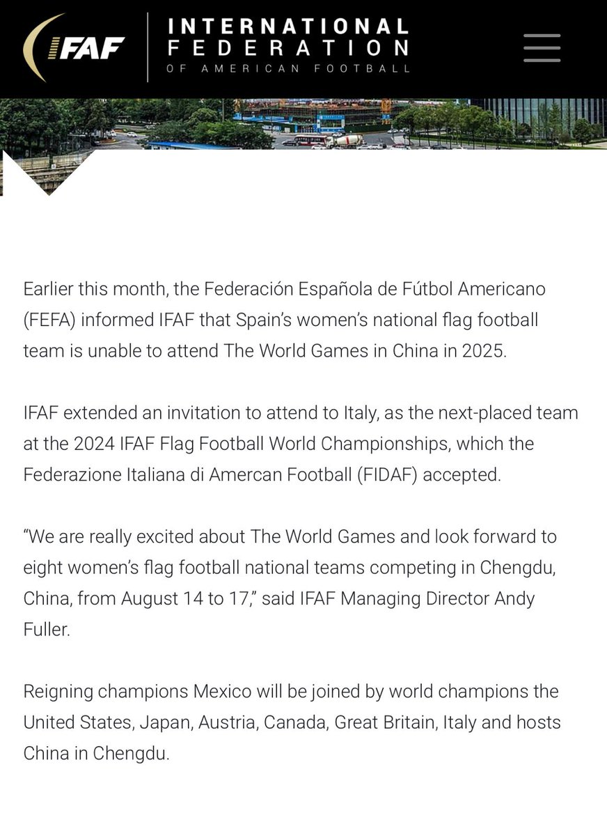 No ha informado <a href="/FEFA_Spain/">FEFA</a> pero ya es oficial que España no irá a los World Games. Los sentimientos que me produce esta noticia prefiero no decirlos pero es una vergüenza. Una más