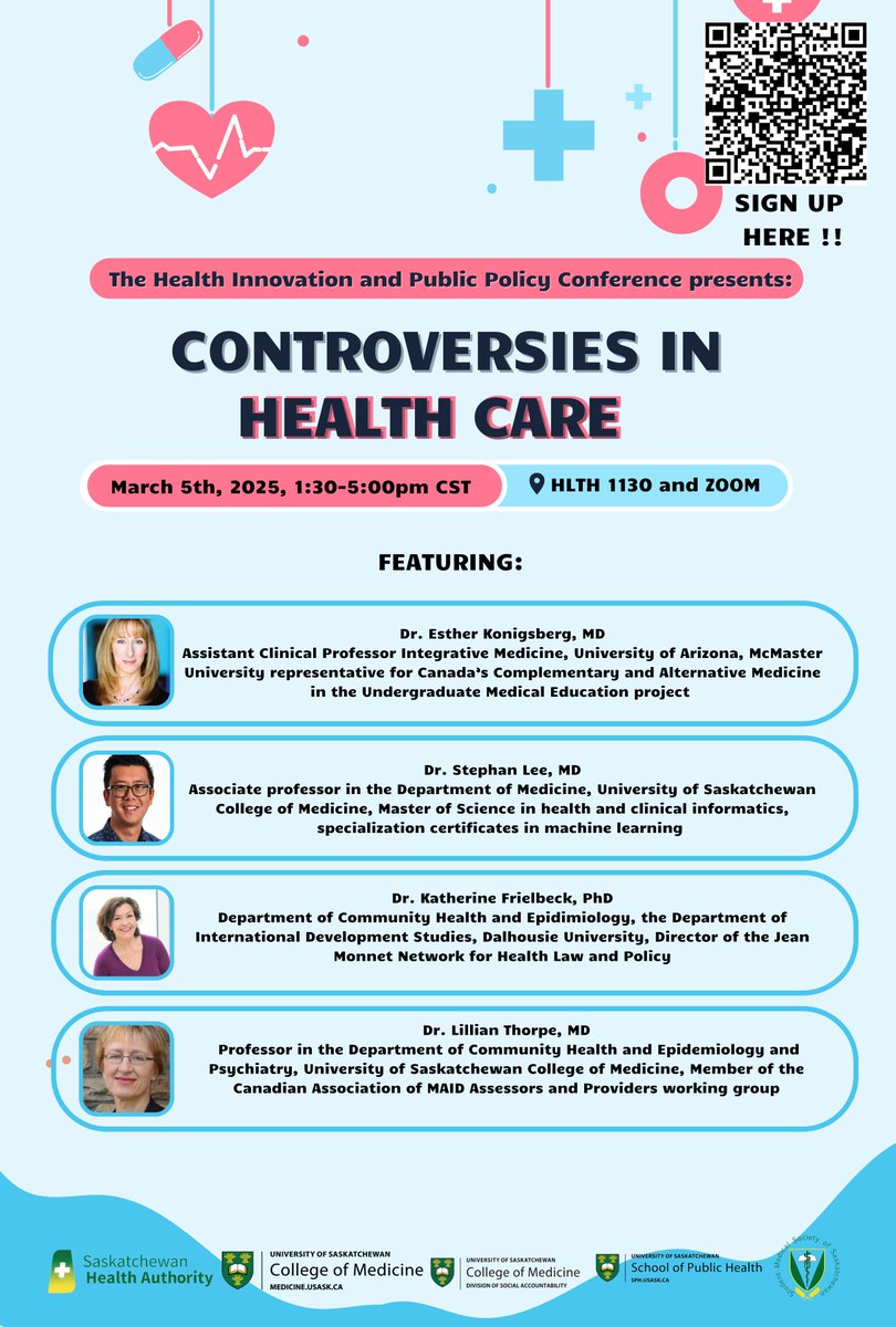 Looking forward to discussing the Canada Health Act and Health Canada's new interpretation letter at the Health Innovation and Public Policy Conference in Saskatoon next week!