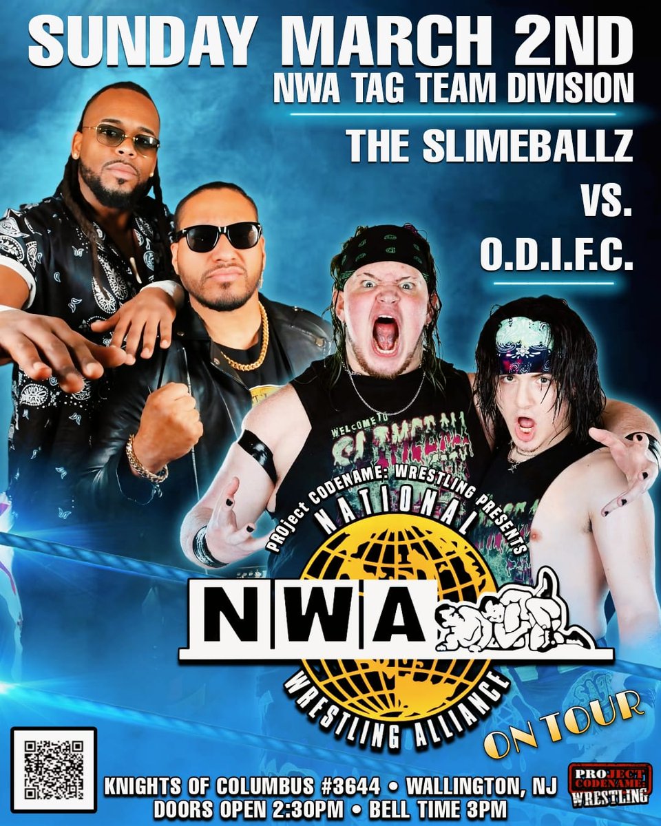 PROject codename: WRESTLING (@project_cw) on Twitter photo *FOR Jack Veneno & the isle of ๐ฉ๐ด *
<a href="/HesBiGCuZZO/">BiG CuZZO</a> <a href="/ElJhonnySantos/">El Jhonny Santos</a> fight <a href="/SlimetimeTommy/">Tommy Rant</a> <a href="/slimeballsage/">SLIMEBALL SAGE๐ฆ </a> to open the show SUNDAY! Limited tickets ๐ left order NOW to secure seats! #NWAOnTour Presented by #thePROject 3/2/25 in Wallington NJ
Click hereโฌ๏ธ
simpletix.com/e/nwa-on-tour-โฆ *FOR Jack Veneno & the isle of ๐ฉ๐ด *
<a href="/HesBiGCuZZO/">BiG CuZZO</a> <a href="/ElJhonnySantos/">El Jhonny Santos</a> fight <a href="/SlimetimeTommy/">Tommy Rant</a> <a href="/slimeballsage/">SLIMEBALL SAGE๐ฆ </a> to open the show SUNDAY! Limited tickets ๐ left order NOW to secure seats! #NWAOnTour Presented by #thePROject 3/2/25 in Wallington NJ
Click hereโฌ๏ธ
simpletix.com/e/nwa-on-tour-โฆ