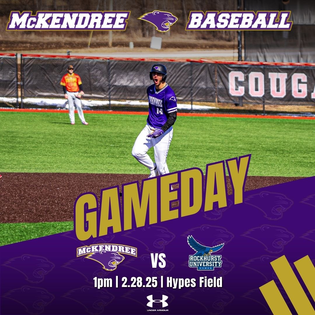 #PackHypes

🆚 Rockhurst   
⌚️ 1pm
📍 Hypes Field
📺 glvcsn.com/mckendree/
📊 mckbearcats.com/sidearmstats/b…