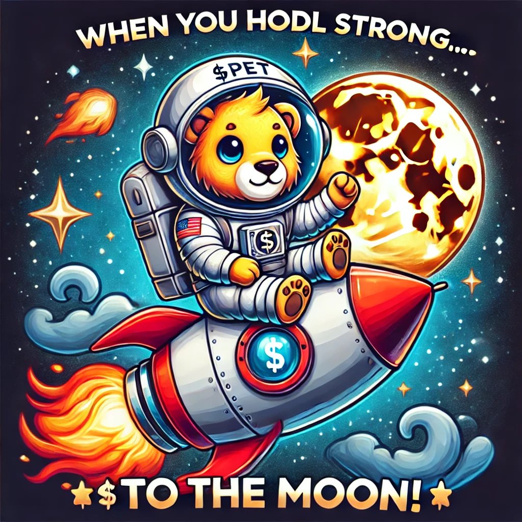 🚀 nearly 10% $PET locked &amp; loaded! 🚀
The mission is clear: HODL strong and ride to the moon! 🌕🐶💎
No selling. No panic. Just diamond hands all the way!

Are you onboard or left behind? 👀🔥

#PET #ToTheMoon #Crypto #HODL #DiamondHand
