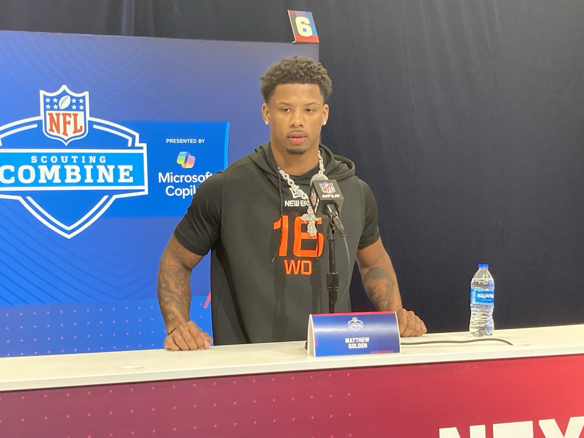 Texas WR Matthew Golden had 16 deep receptions in 2024. Downfield threat. Late first round prospect. He said he met with the Bills here in Indy. Could be a consideration for Bills at No. 30.