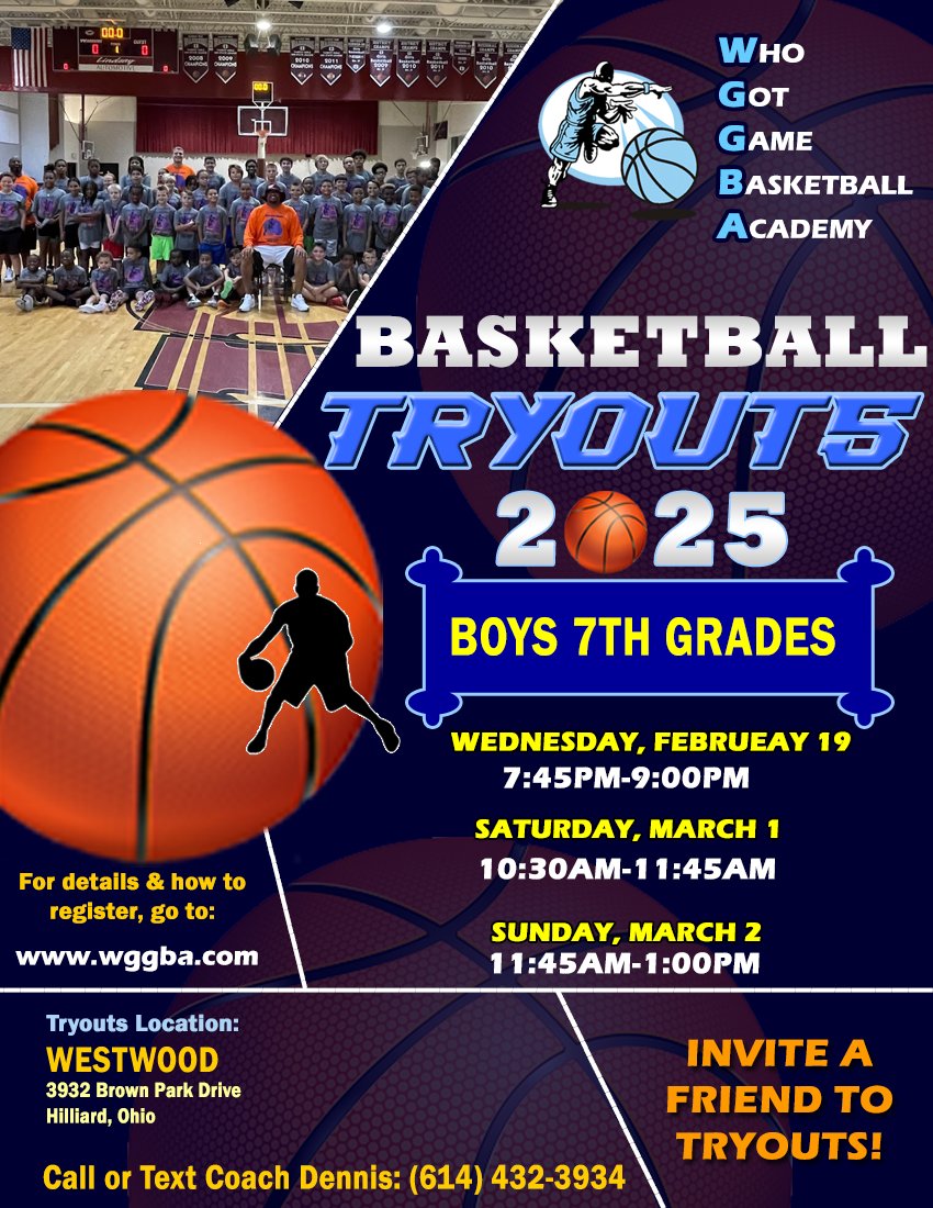 WGGBA's tweet photo. 🚨 WGGBA Tryouts are here! 🚨

Ready to show your skills?
Join us for tryouts and take your game to the next level! 💥

Don’t miss out – https://t.co/ksc7tvE1KO
See you there! 💪 

#WGGBA 
#Tryouts 
#LevelUp https://t.co/OKewjPRtCr