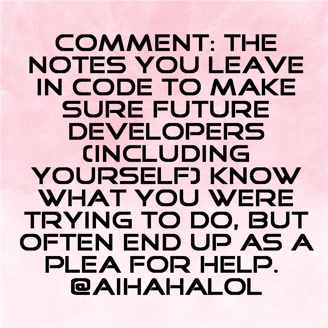 AiHaHaLol's tweet image. Coded a masterpiece or left a cry for help? 🤔 Code comments, am I right? 😂
AInDotNet.com
#AiHaHaLol #codinglove #codingday #codingproblems #codingmemes #codingislife