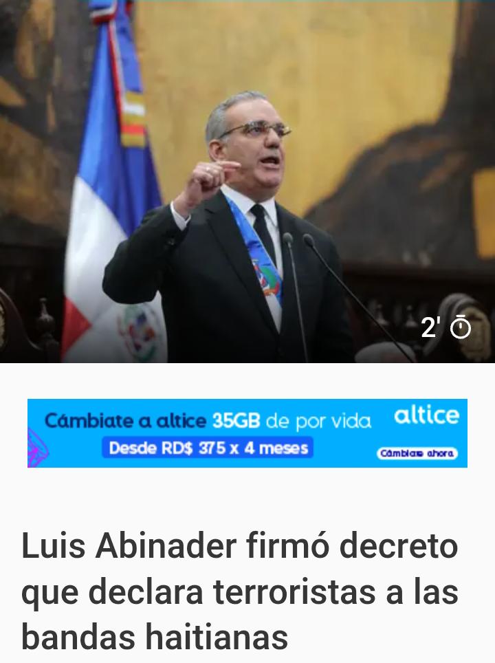 Con este decreto se podrá juzgar en RD a los bandidos haitianos que ingresen a nuestra tierra, pero además a quiénes estén facilitando armas y municiones a esas bandas y las sanciones que establece la ley 155-17 van con penas hasta de 40 años. Buenas decisión!