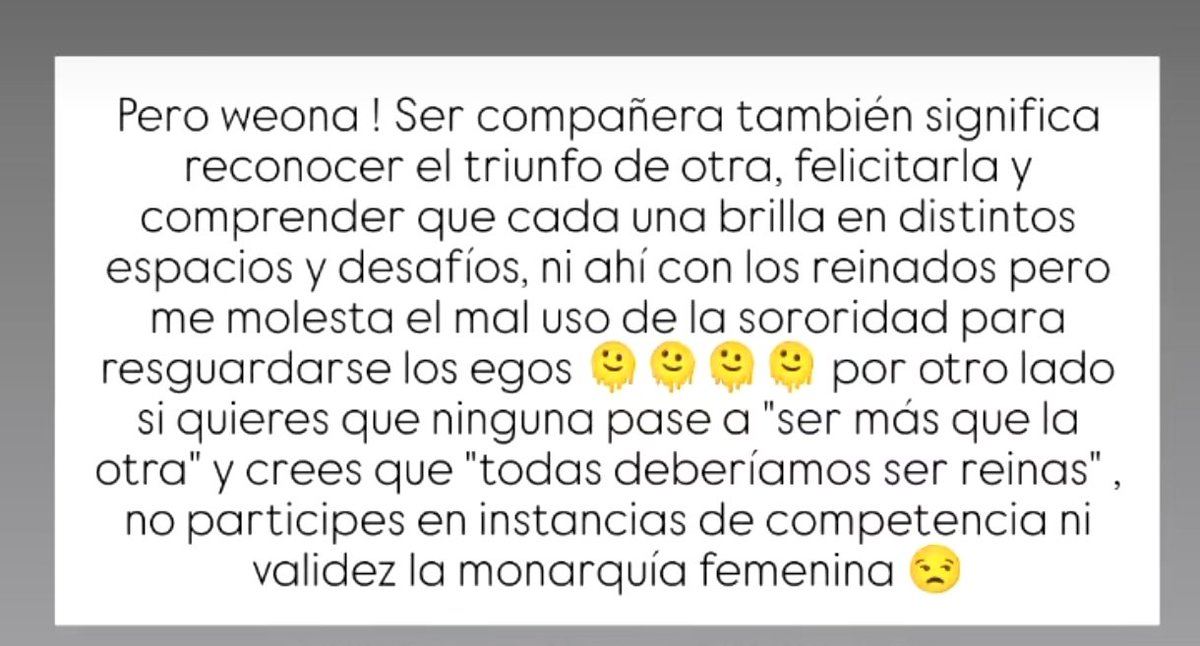 Rojaeinquieta's tweet photo. Recién cachando lo del Reinado de Viña y el Show de Faloon 🫠 y sinceramente mi opinión es esta 🫠
#Reinadevina #faloon #EmiliaDides #Vina2025 #VinaDelMar2025 https://t.co/R7oNvSU3Yj