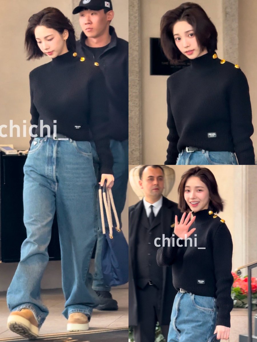KARINA’S OUTFIT AND THE BOB HAIR?? SHE LOOKS SO GOOD PLS
