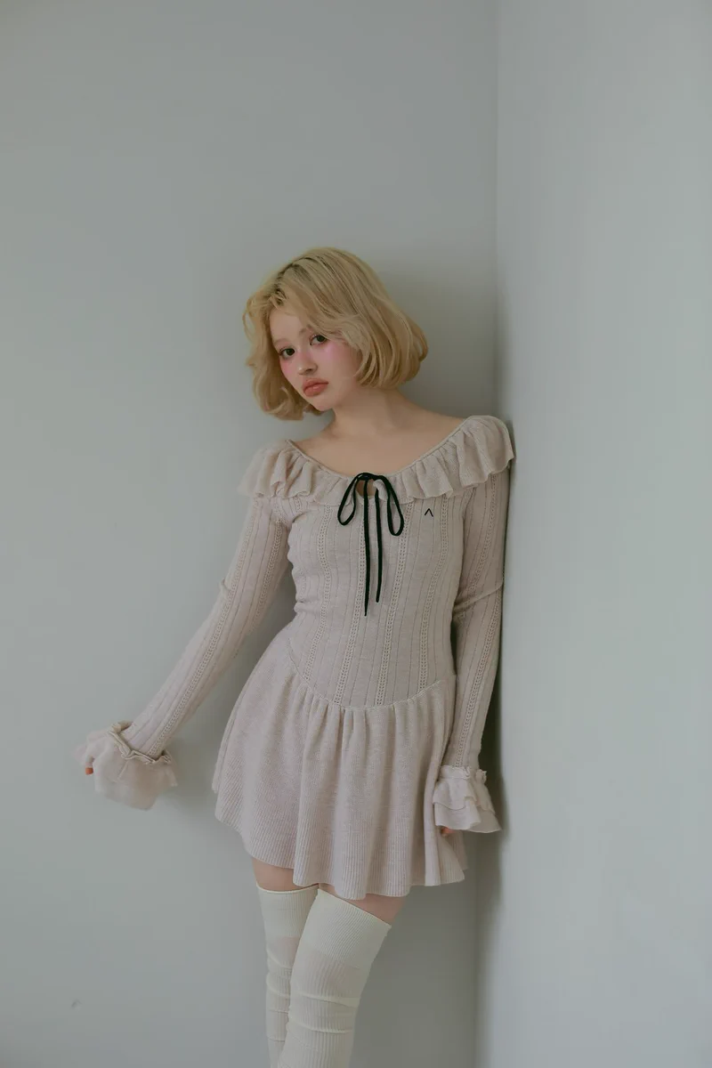 ワンピース ANDMARY Hana knit mini dress andmary on X: 