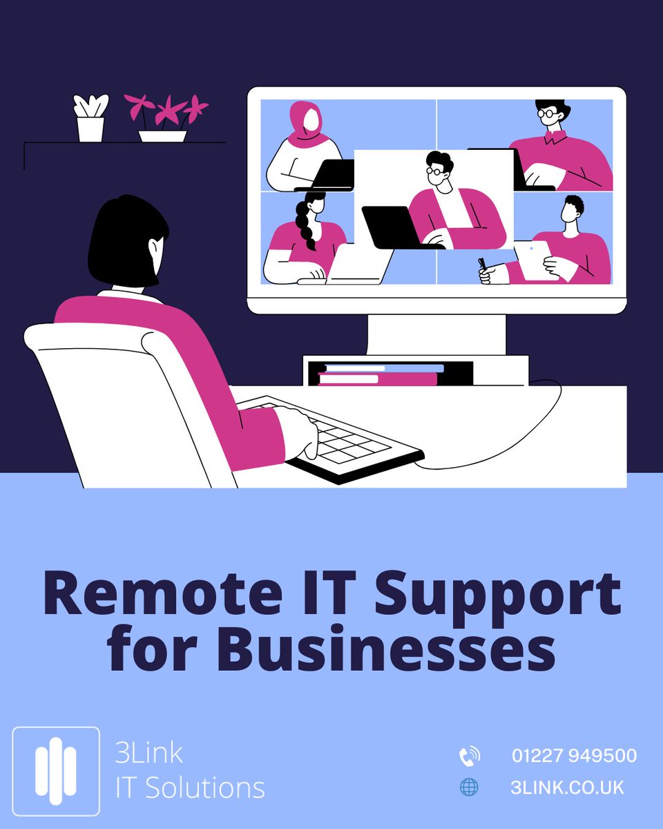 Did you know that <a href="/3linkSolutions/">3Link IT Solutions</a> offer seamless remote IT support to keep your business running smoothly? We find most issues can be solved remotely, which is beneficial for growing businesses looking to save money &amp; time 3link.co.uk

#RemoteITSupport #ITSupport